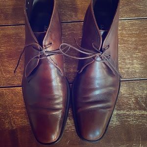 Rare SALVATORE FERRAGAMO CHUKKA LACE BOOTS